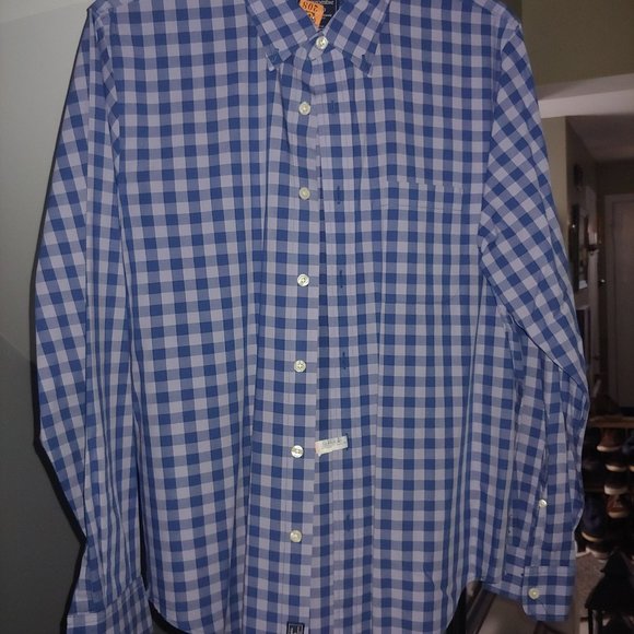 Abercrombie  Mens Size Medium Blue/Bluesish Mauve Cotton 100% - Picture 3 of 9